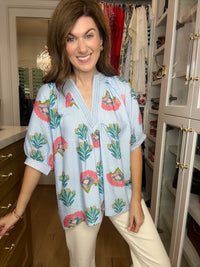 Palm House Printed Top