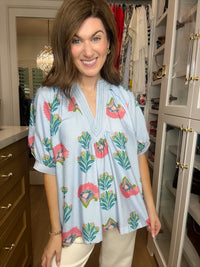 Palm House Printed Top
