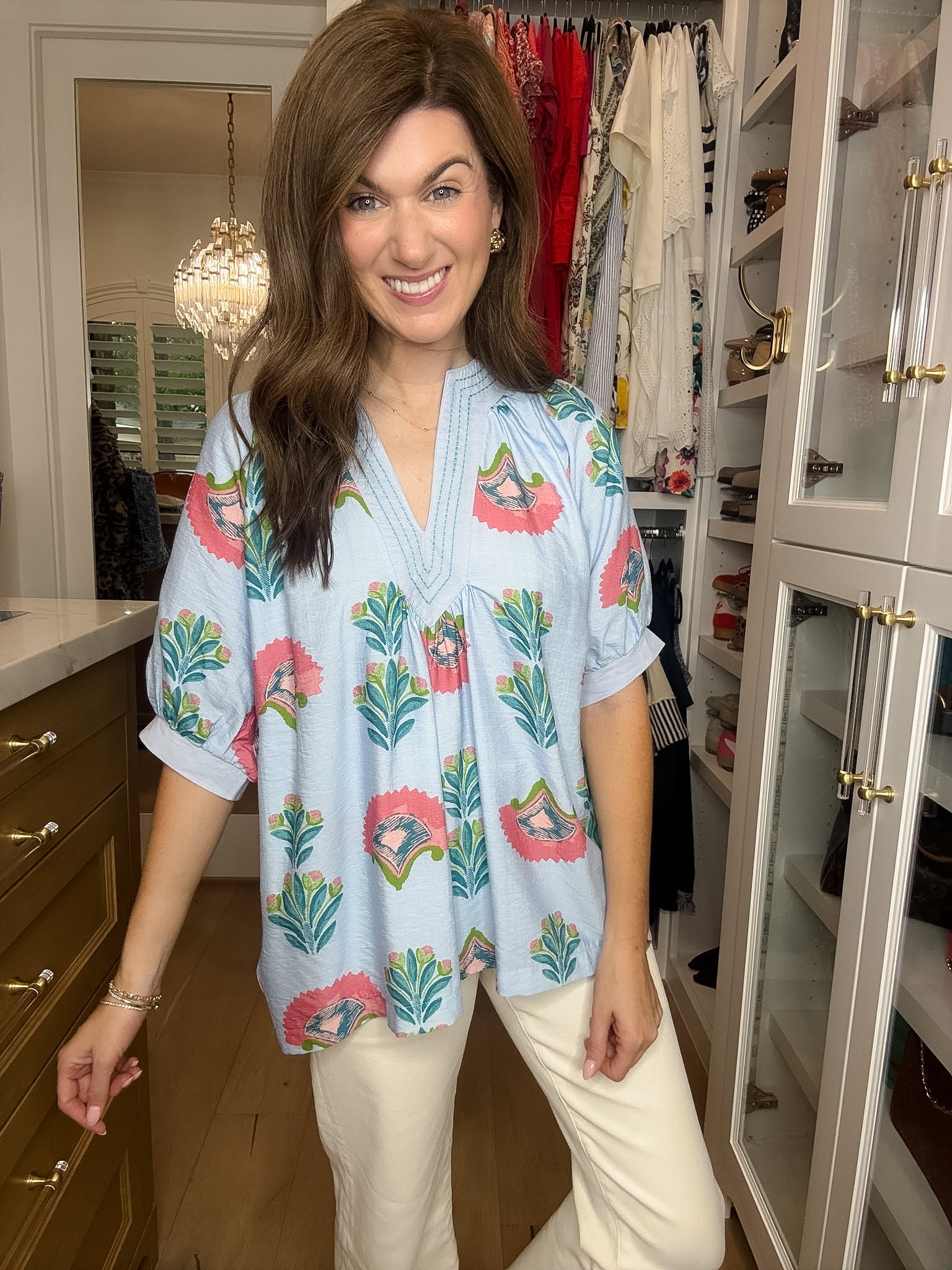 Palm House Printed Top