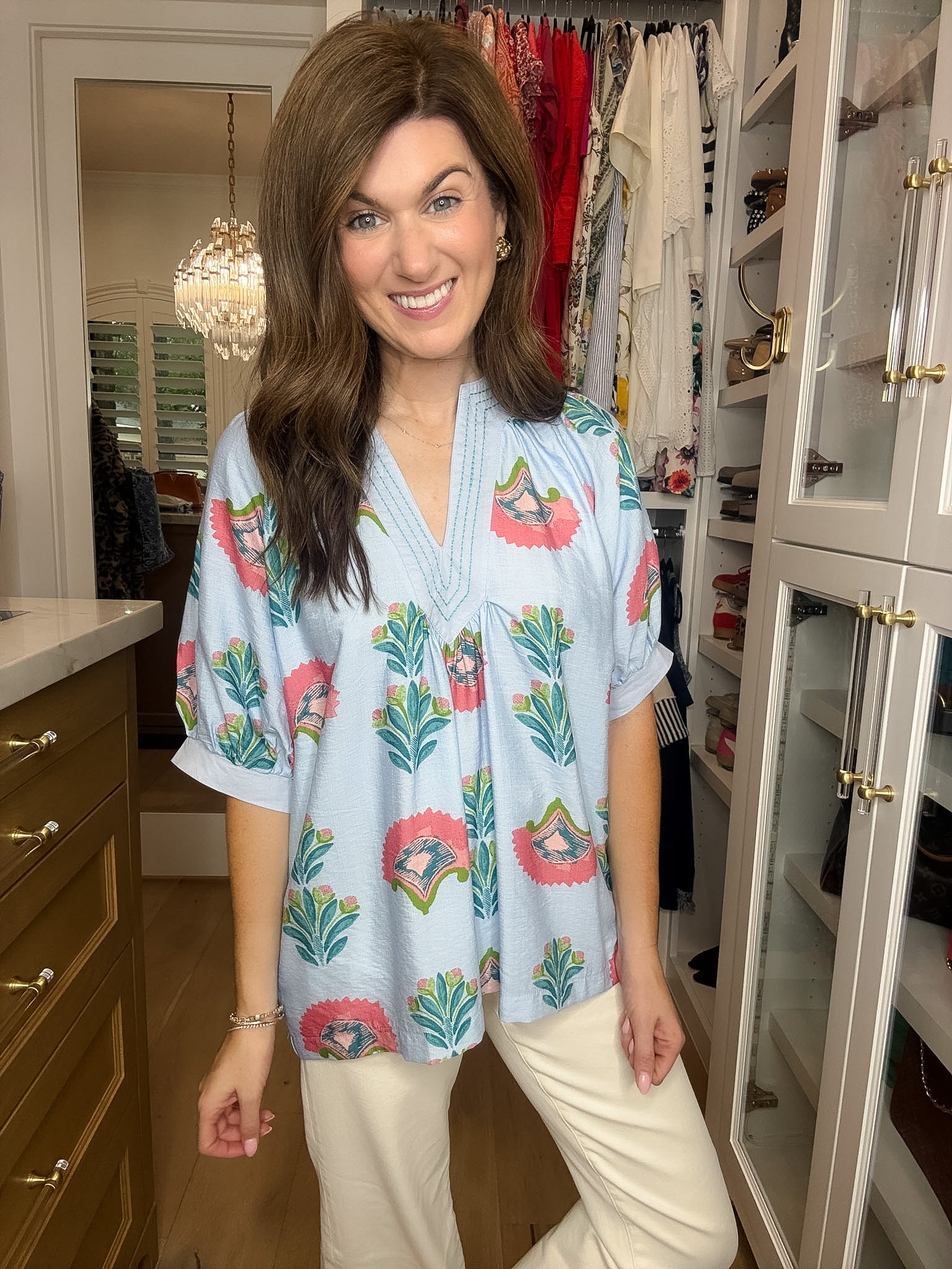 Palm House Printed Top