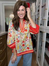 Poppy Lane Floral Top