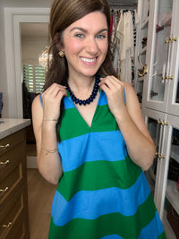 Bailey Beaded Necklace in Navy