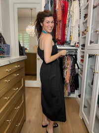 Sugarlips Bridgette One Shoulder Poplin Midi Dress