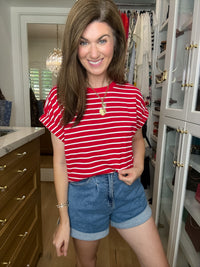 Main Street Striped Tee