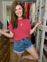 Main Street Striped Tee