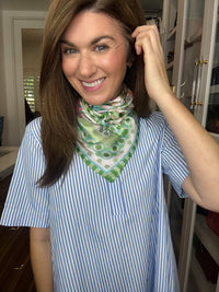 Flower Market Bandana in Green *Final Sale*
