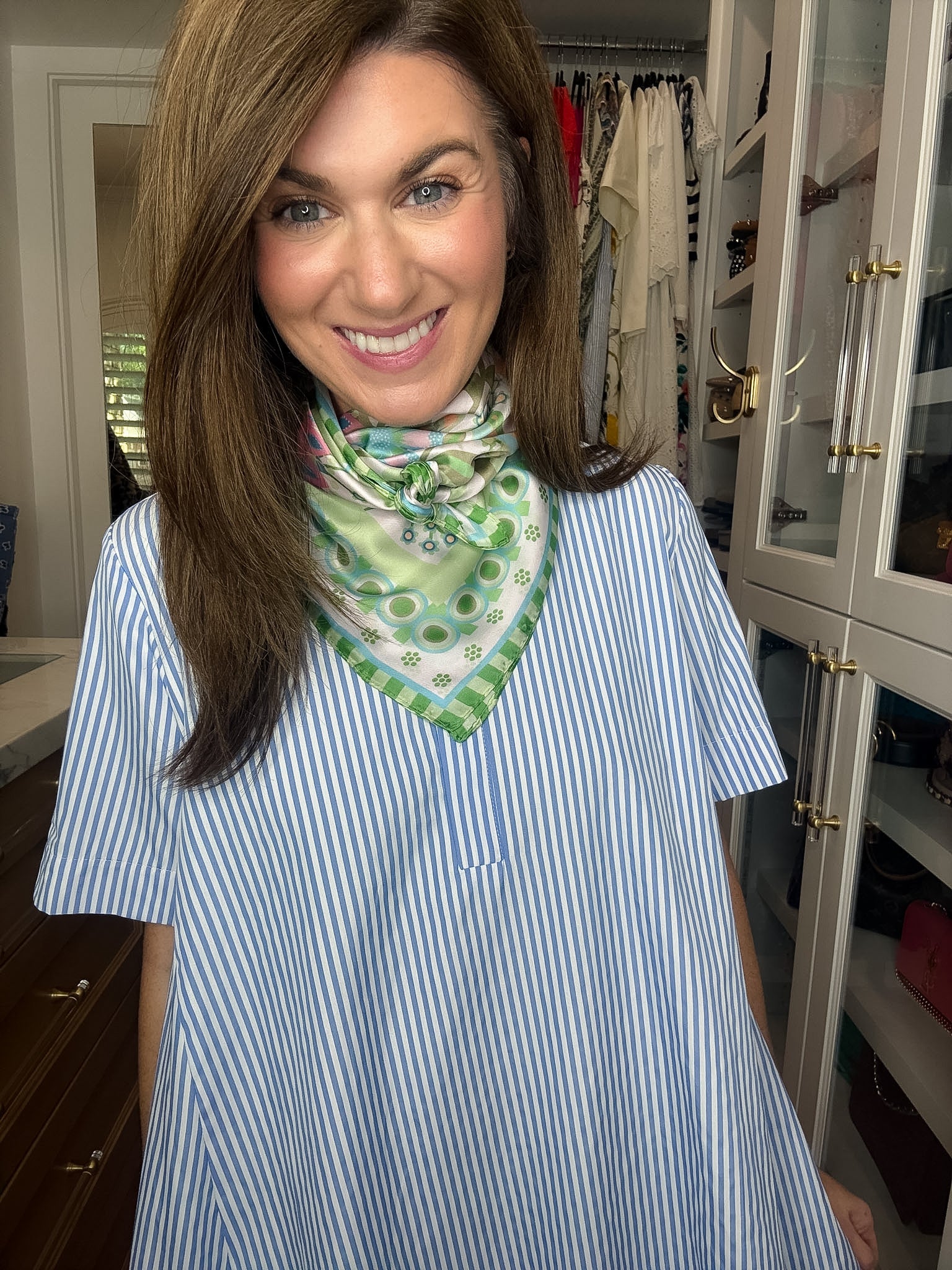 Flower Market Bandana in Green *Final Sale*