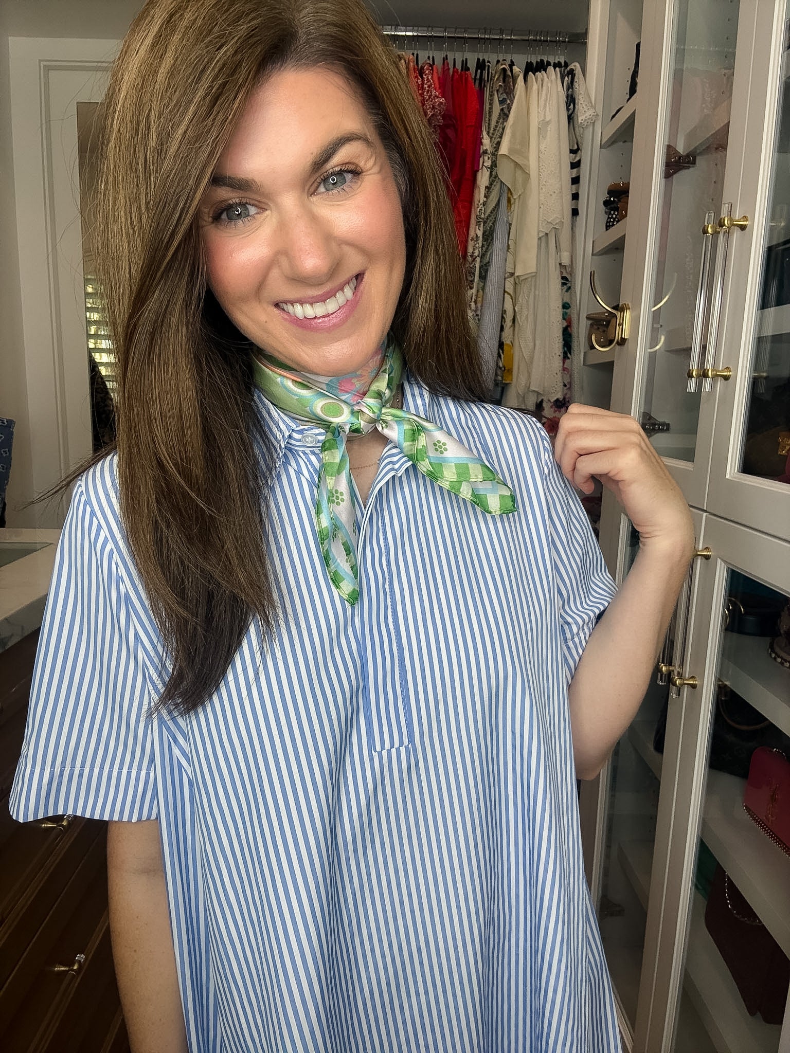 Flower Market Bandana in Green *Final Sale*