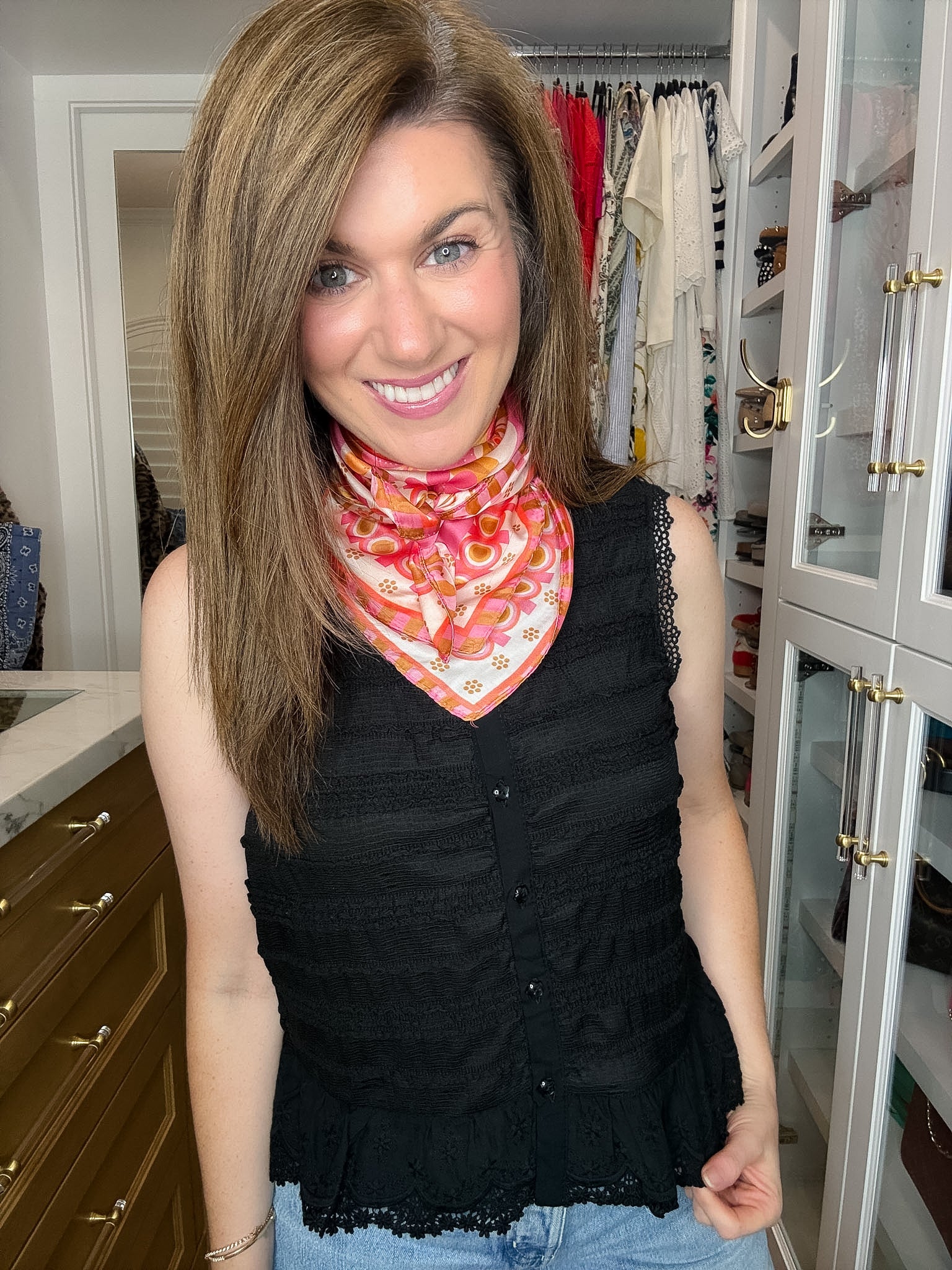 Flower Market Bandana in Pink *Final Sale*