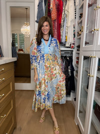 Painted Garden Midi Dress
