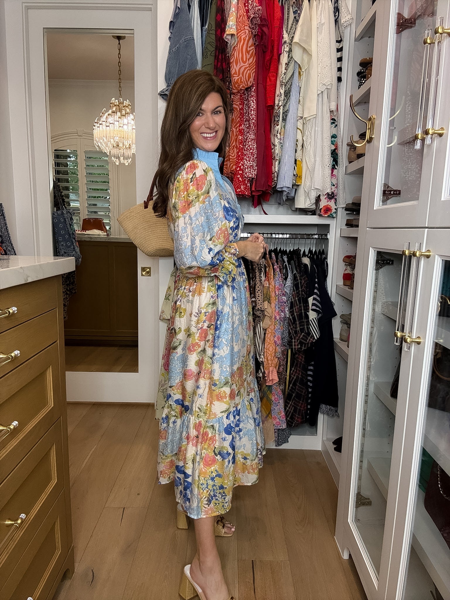 Painted Garden Midi Dress
