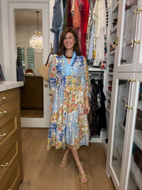 Painted Garden Midi Dress