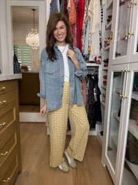 Checked In Gingham Pants