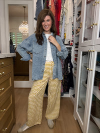 Checked In Gingham Pants