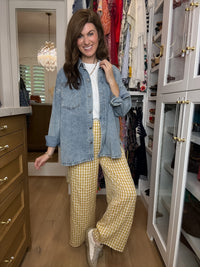 Checked In Gingham Pants