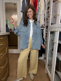 Checked In Gingham Pants