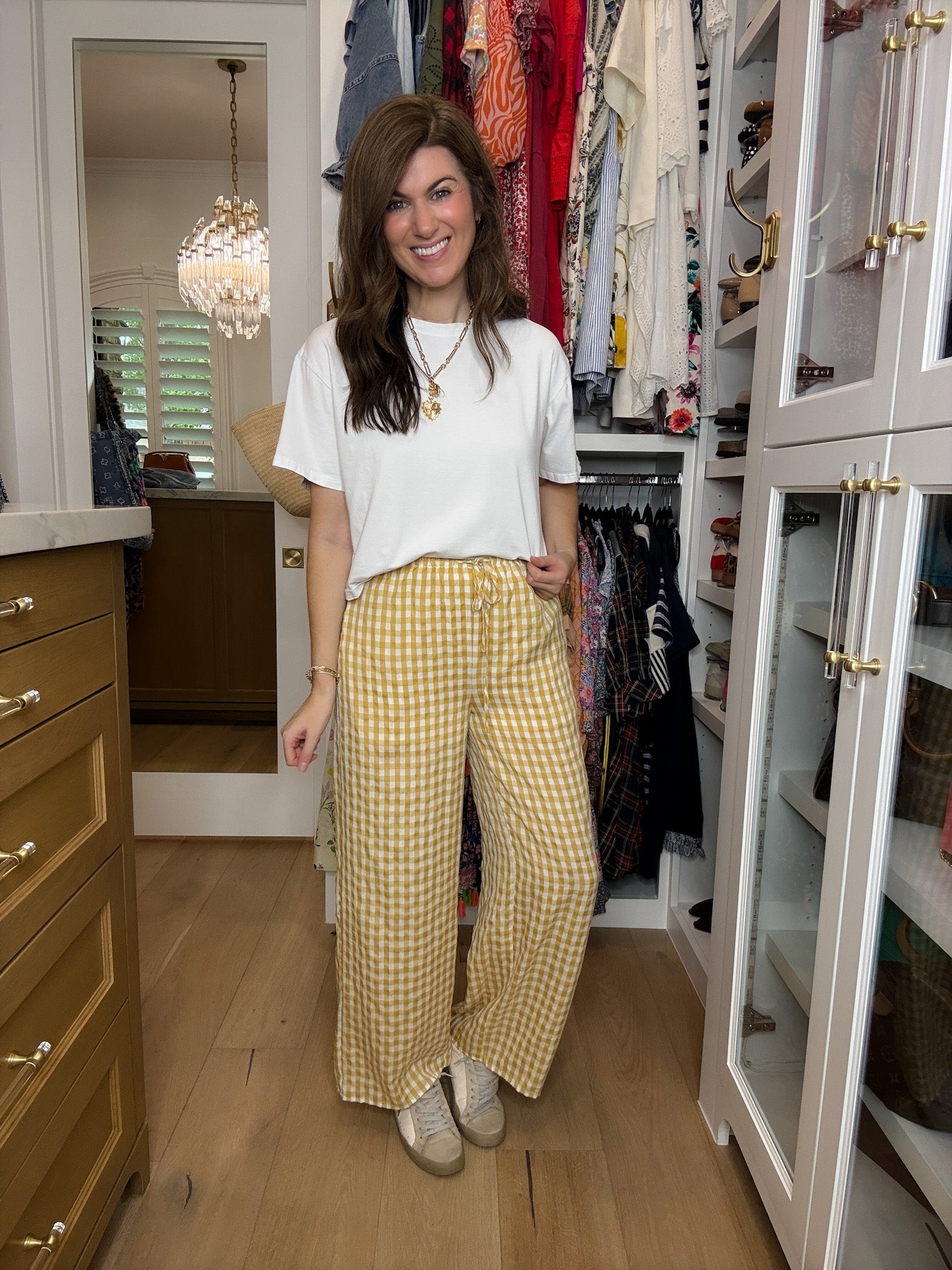 Checked In Gingham Pants