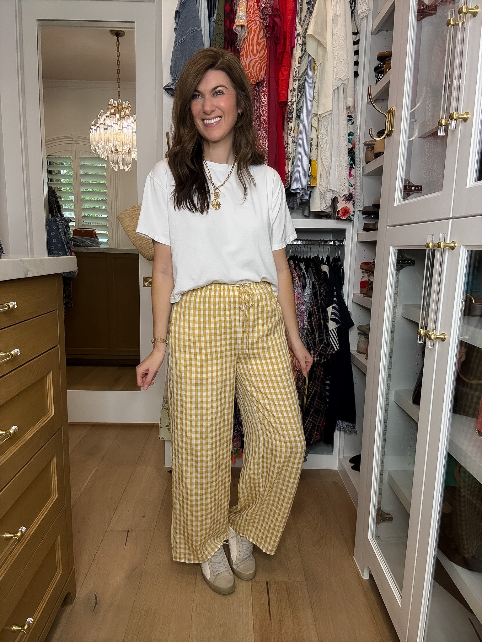 Checked In Gingham Pants