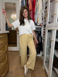 Checked In Gingham Pants