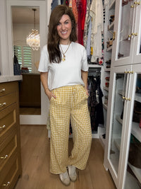 Checked In Gingham Pants
