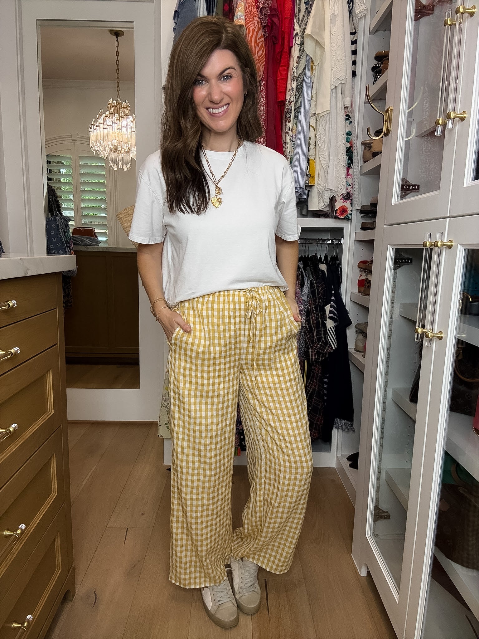 Checked In Gingham Pants