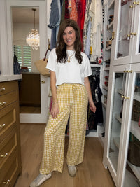 Checked In Gingham Pants