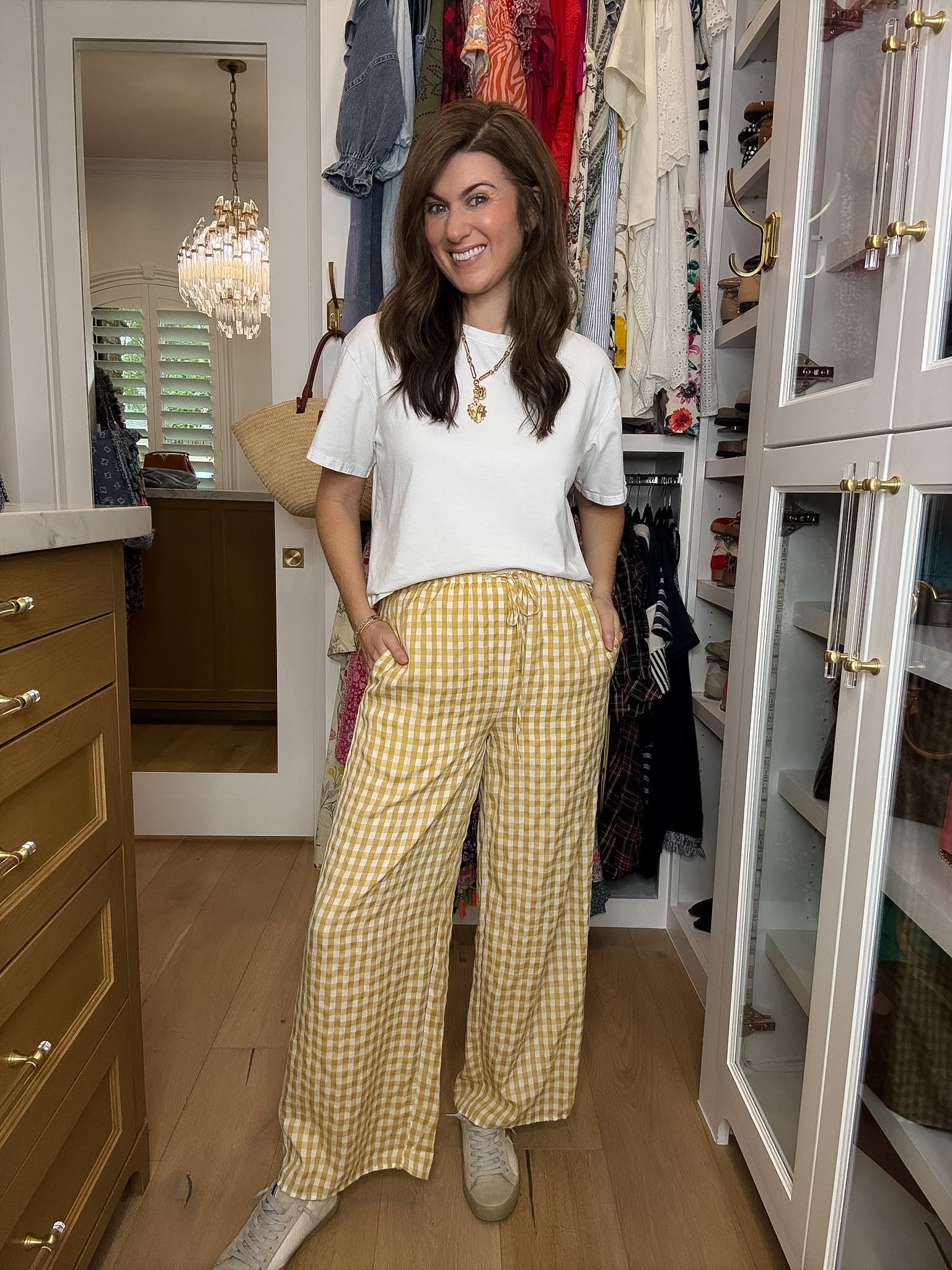 Checked In Gingham Pants