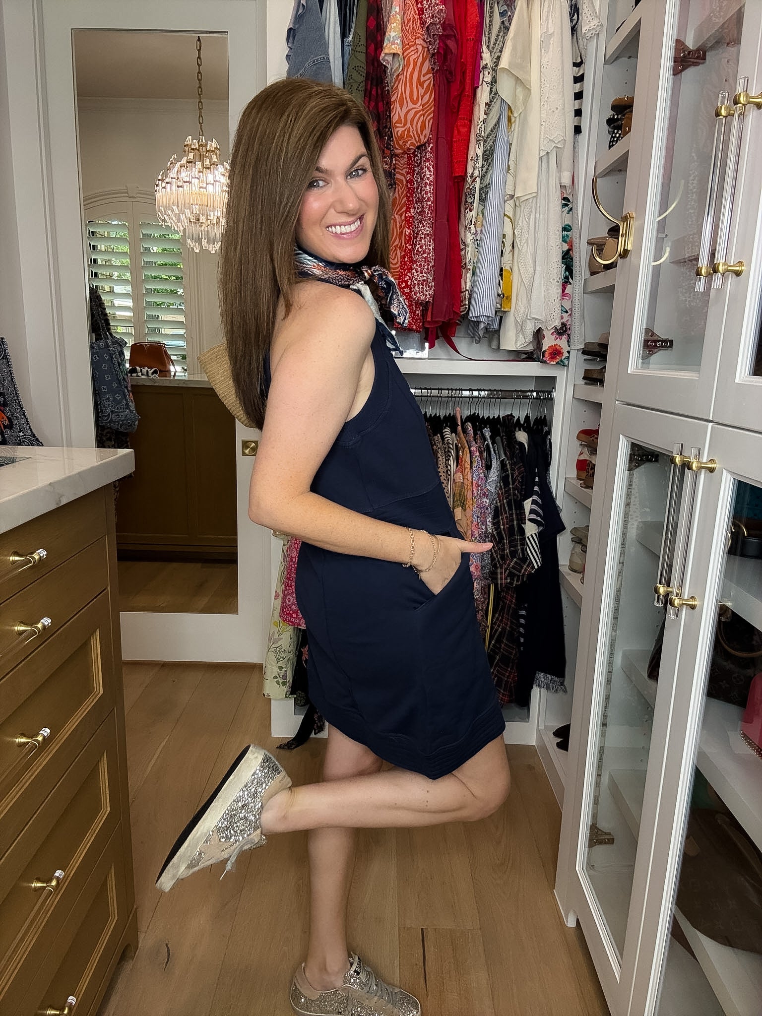 Game Plan Dress in Navy