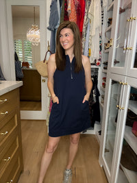 Game Plan Dress in Navy