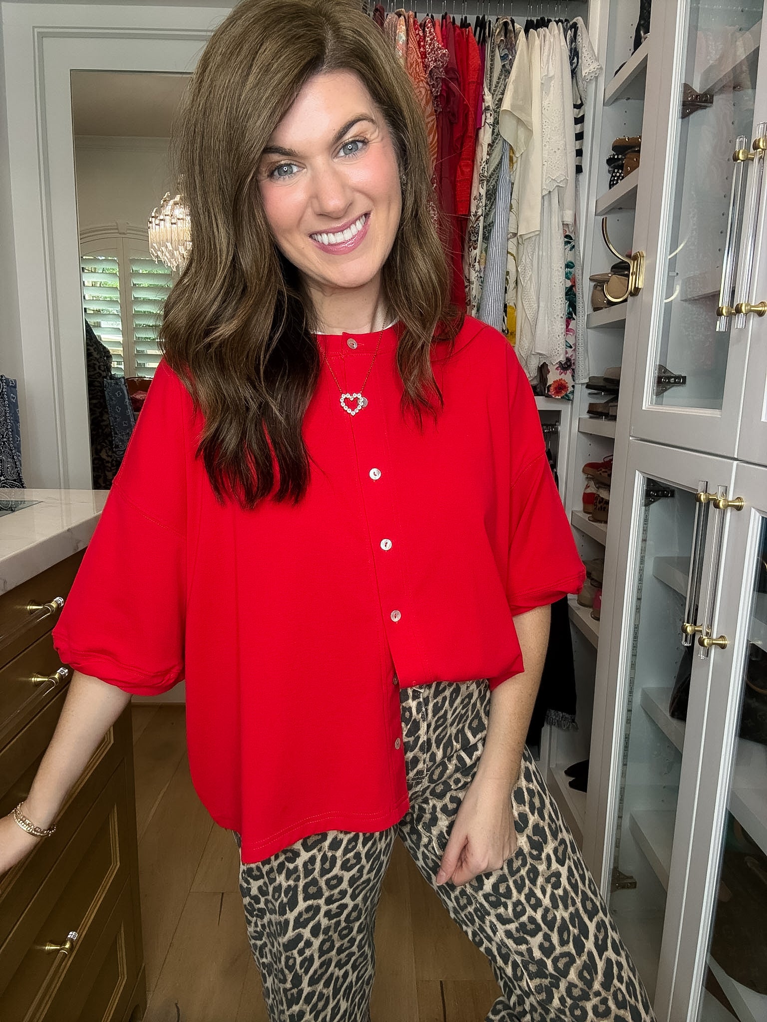 The Finishing Touch Cardigan in Red