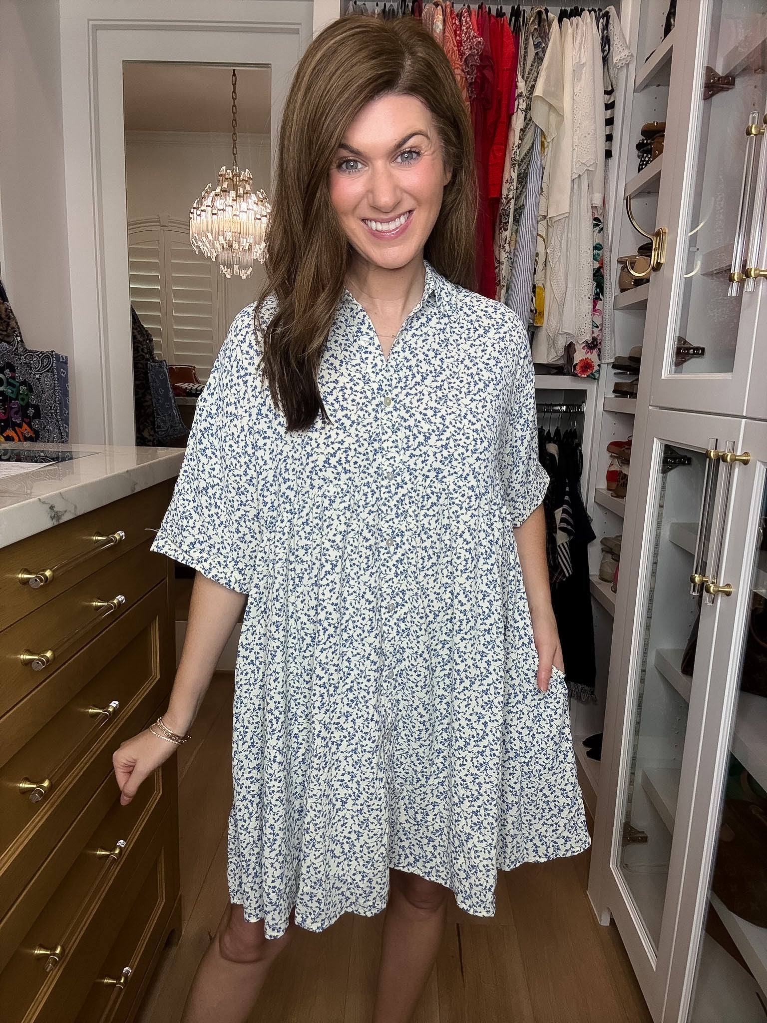 DAILY DEAL! Blue Skies Ahead Dress *Final Sale*