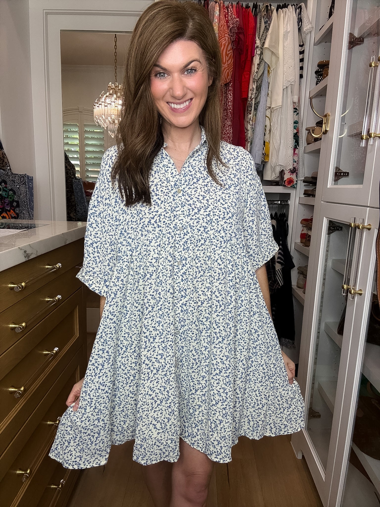 DAILY DEAL! Blue Skies Ahead Dress *Final Sale*