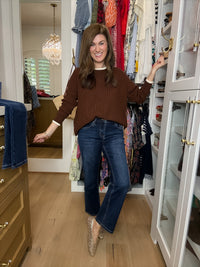 Mica Back to Basics Mid Rise Straight Ankle Jeans