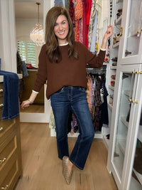 Mica Back to Basics Mid Rise Straight Ankle Jeans