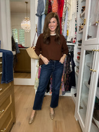 Mica Back to Basics Mid Rise Straight Ankle Jeans