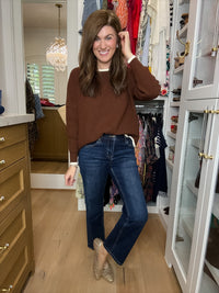 Mica Back to Basics Mid Rise Straight Ankle Jeans