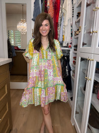 DAILY DEAL! Wildflower Wander Dress in Green *Final Sale*