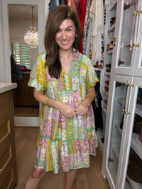 DAILY DEAL! Wildflower Wander Dress in Green *Final Sale*