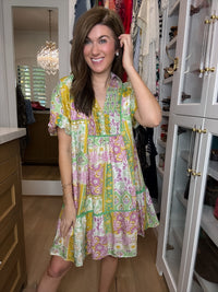 DAILY DEAL! Wildflower Wander Dress in Green *Final Sale*