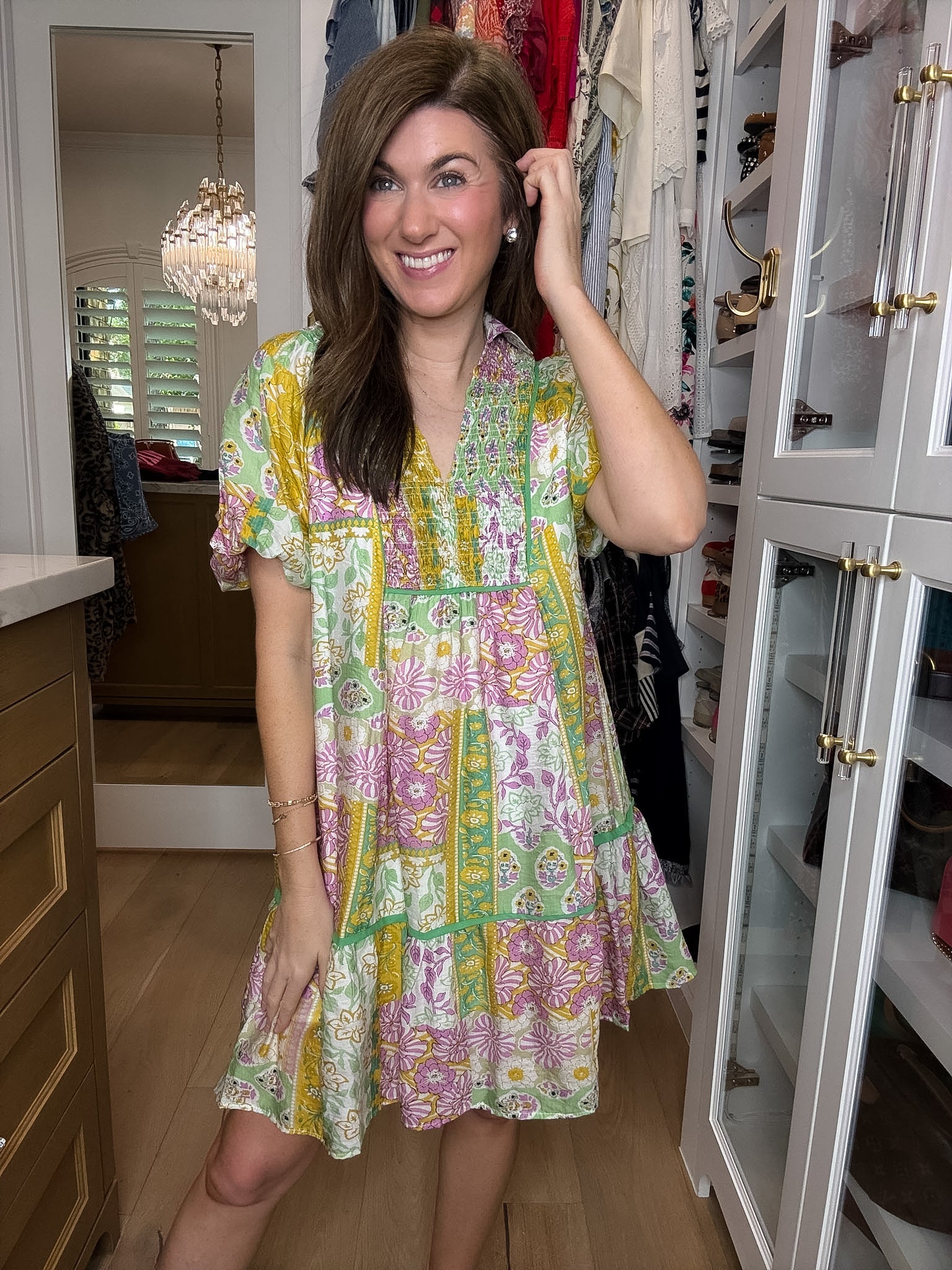 DAILY DEAL! Wildflower Wander Dress in Green *Final Sale*