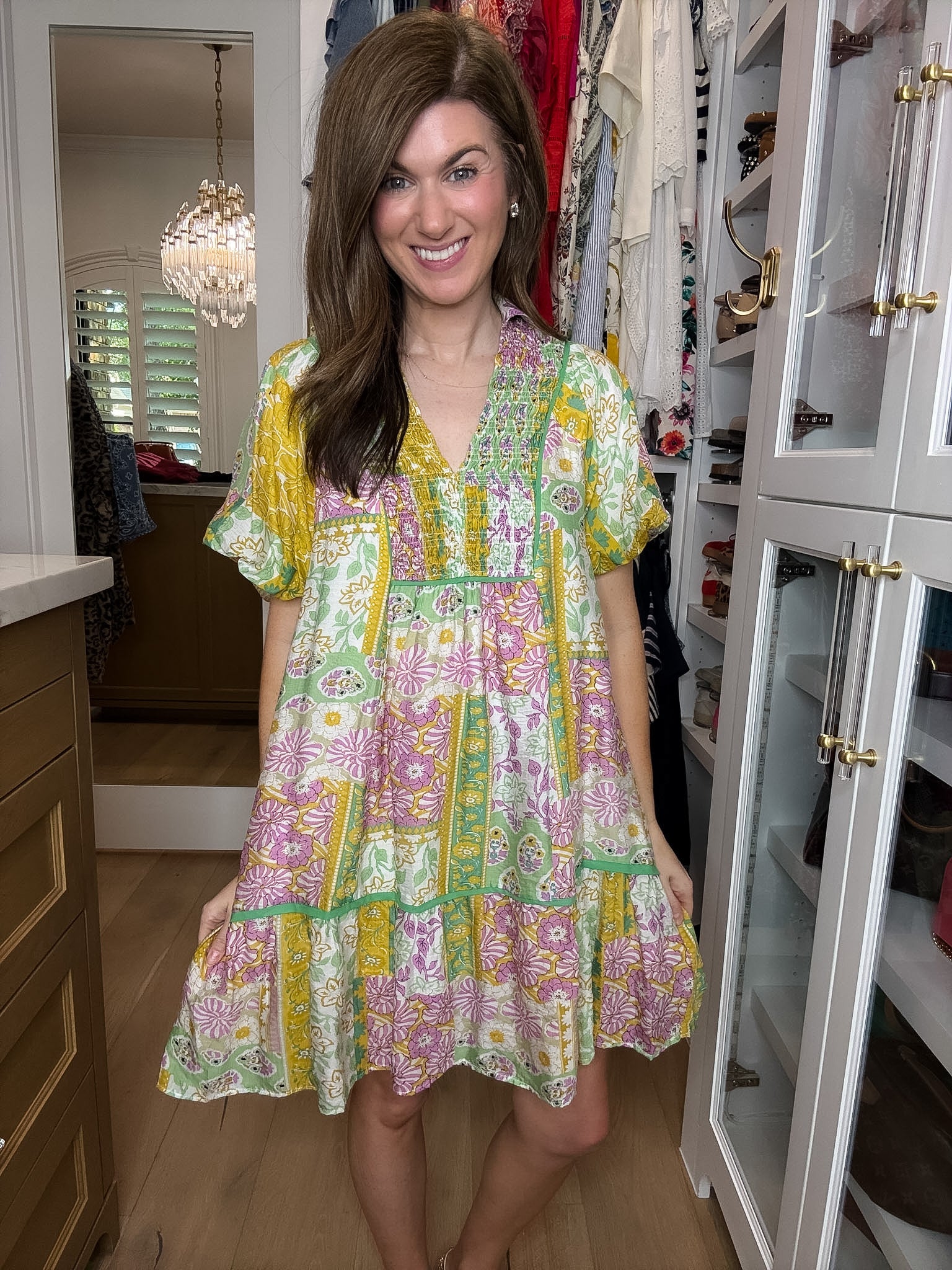 DAILY DEAL! Wildflower Wander Dress in Green *Final Sale*