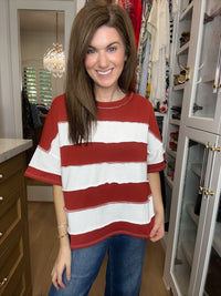 DOORBUSTER! Around Town Striped Top in Multiple Colors *Final Sale*