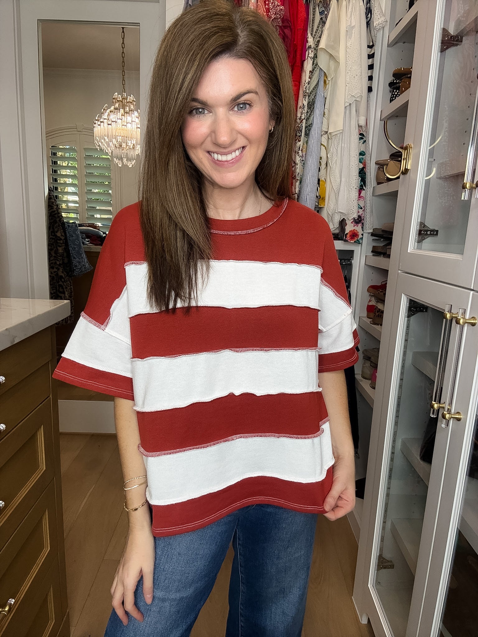 DOORBUSTER! Around Town Striped Top in Multiple Colors *Final Sale*