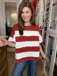 DOORBUSTER! Around Town Striped Top in Multiple Colors *Final Sale*