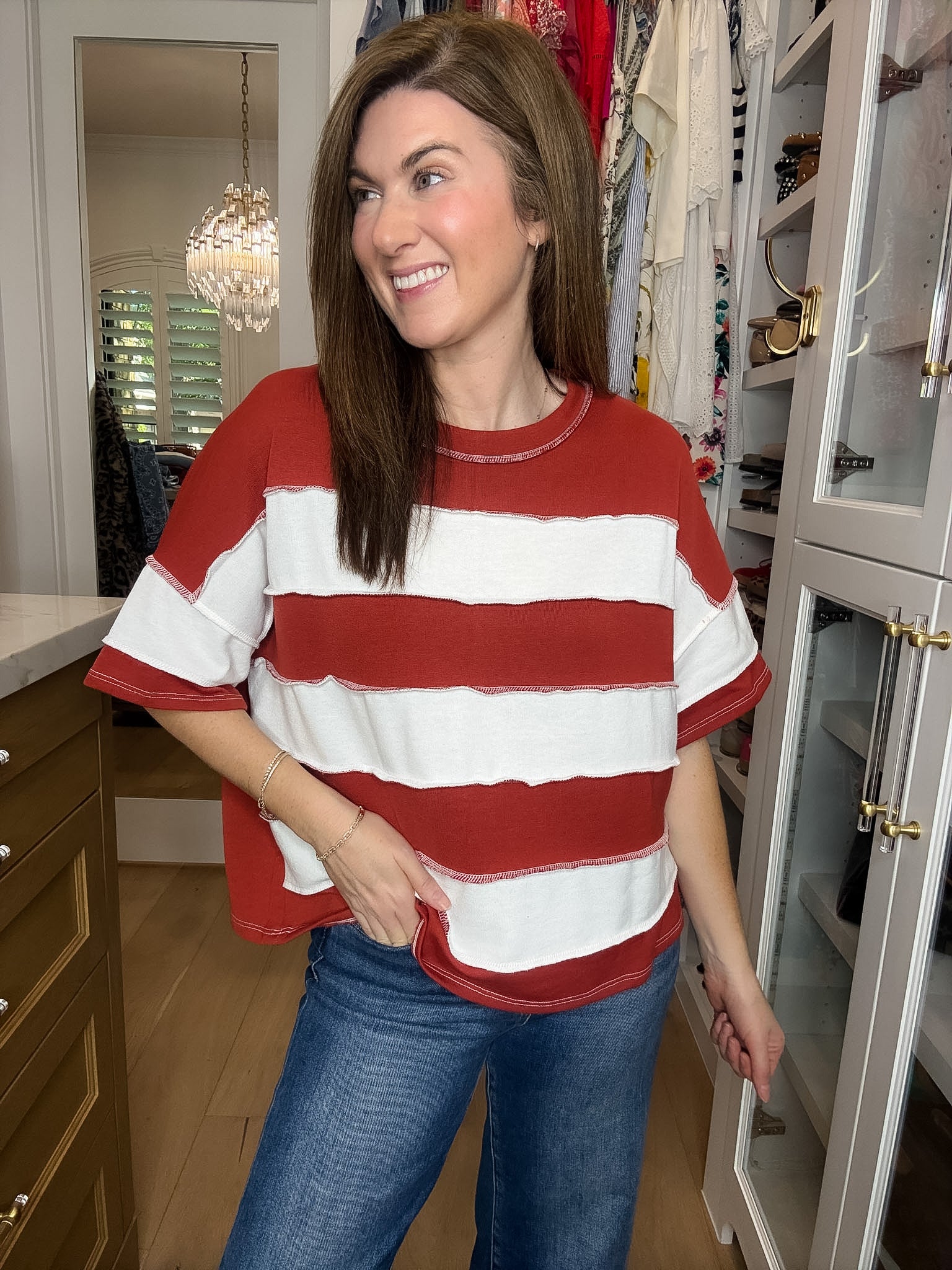 DOORBUSTER! Around Town Striped Top in Multiple Colors *Final Sale*