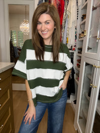 DOORBUSTER! Around Town Striped Top in Multiple Colors *Final Sale*