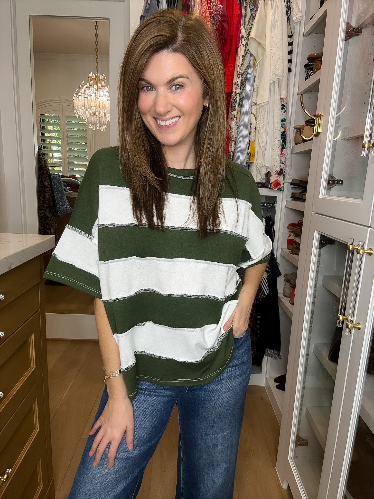 DOORBUSTER! Around Town Striped Top in Multiple Colors *Final Sale*