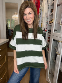DOORBUSTER! Around Town Striped Top in Multiple Colors *Final Sale*
