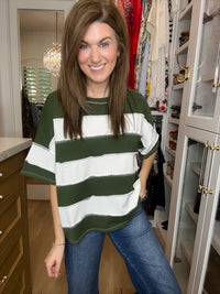 DOORBUSTER! Around Town Striped Top in Multiple Colors *Final Sale*