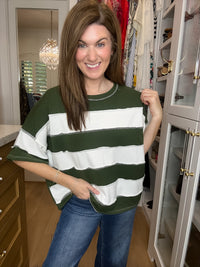 DOORBUSTER! Around Town Striped Top in Multiple Colors *Final Sale*